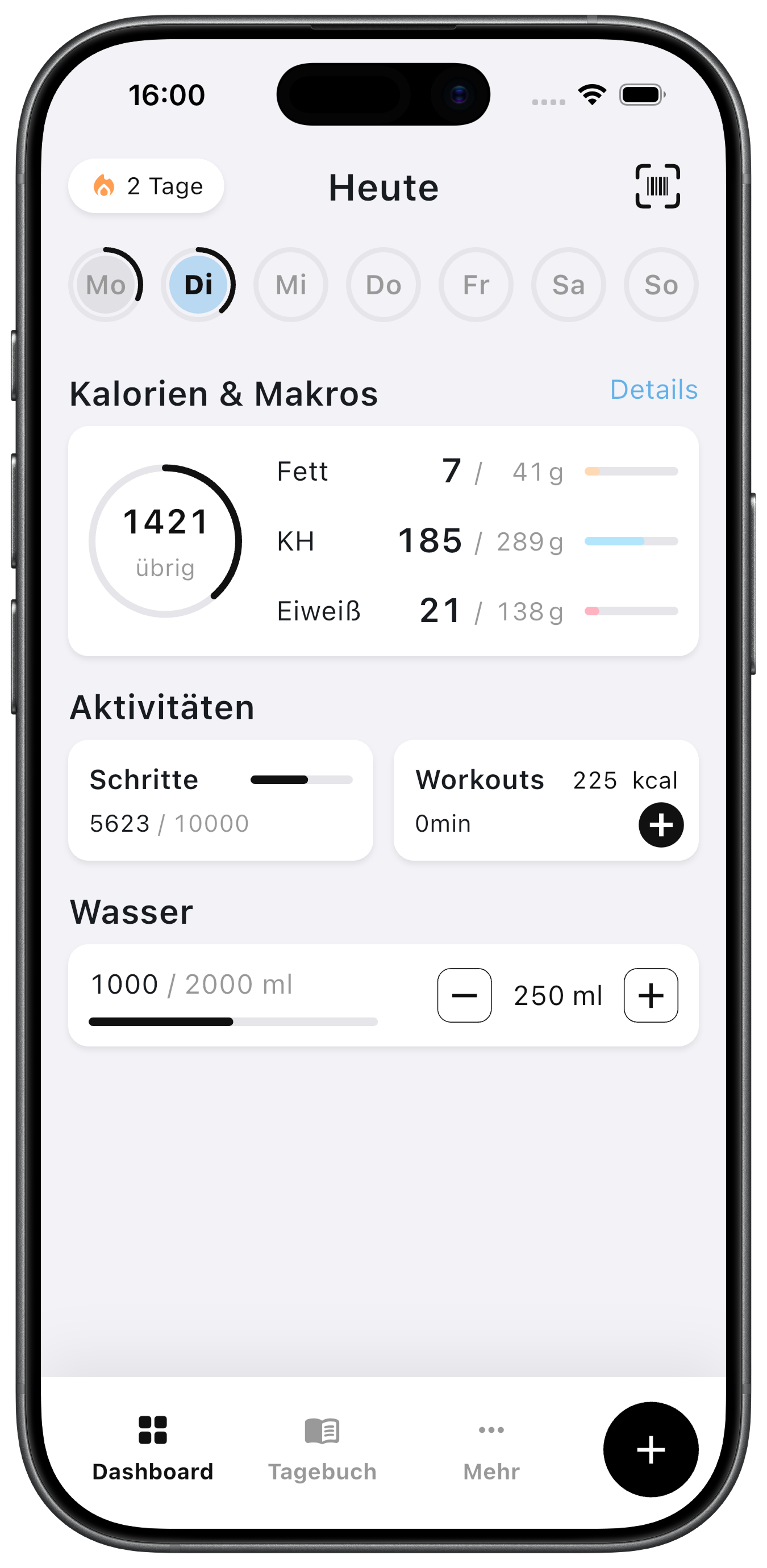 MacroMind Screenshot im Hero