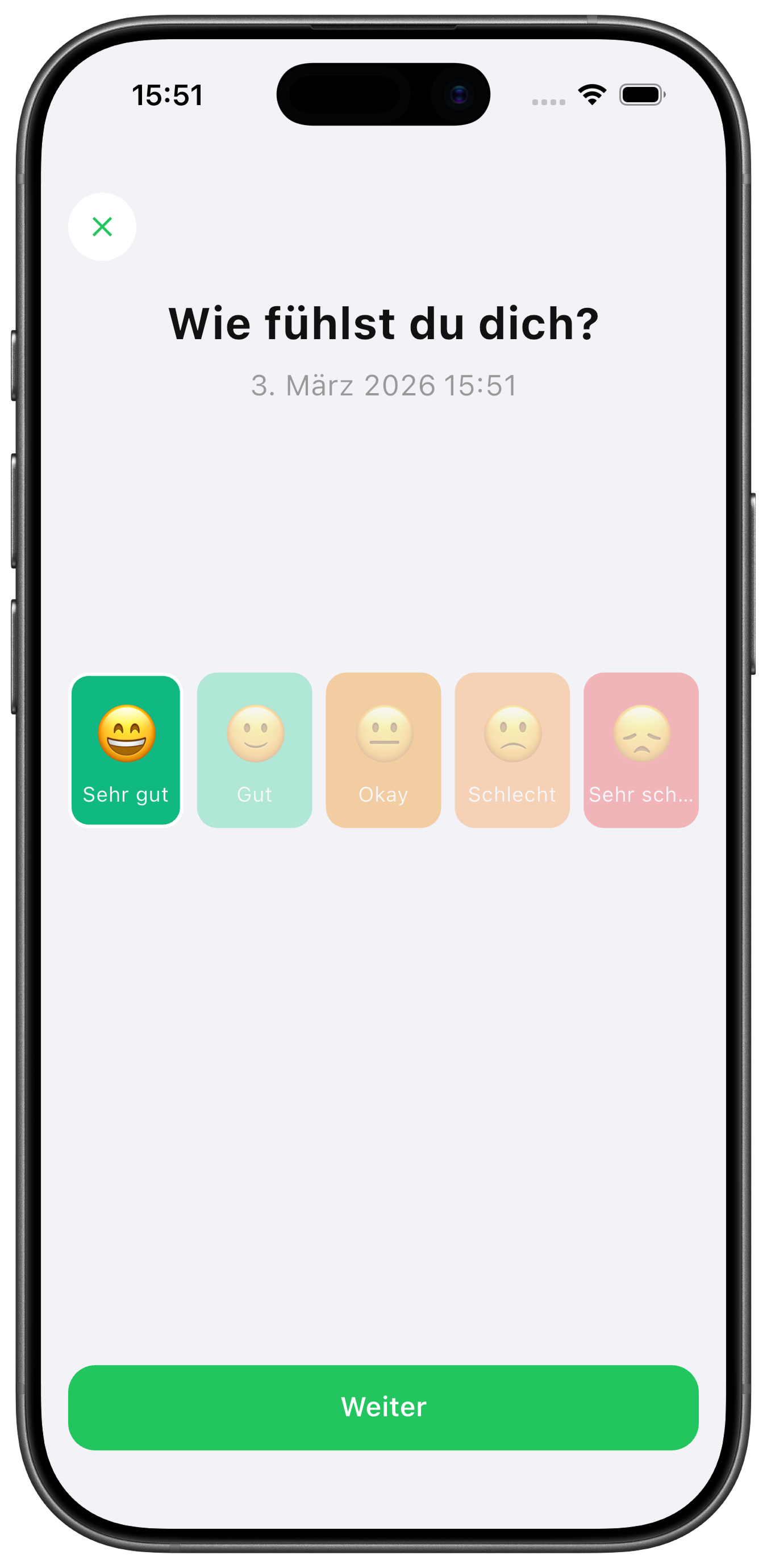Moodi: Mood Prompt und Einstieg in den Editor